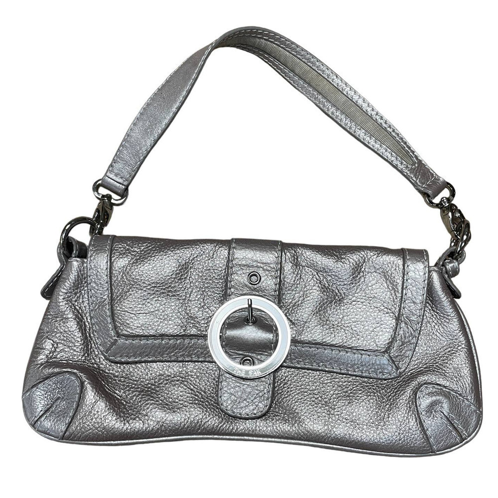 The Sak Metallic Silver Mini Shoulder Bag